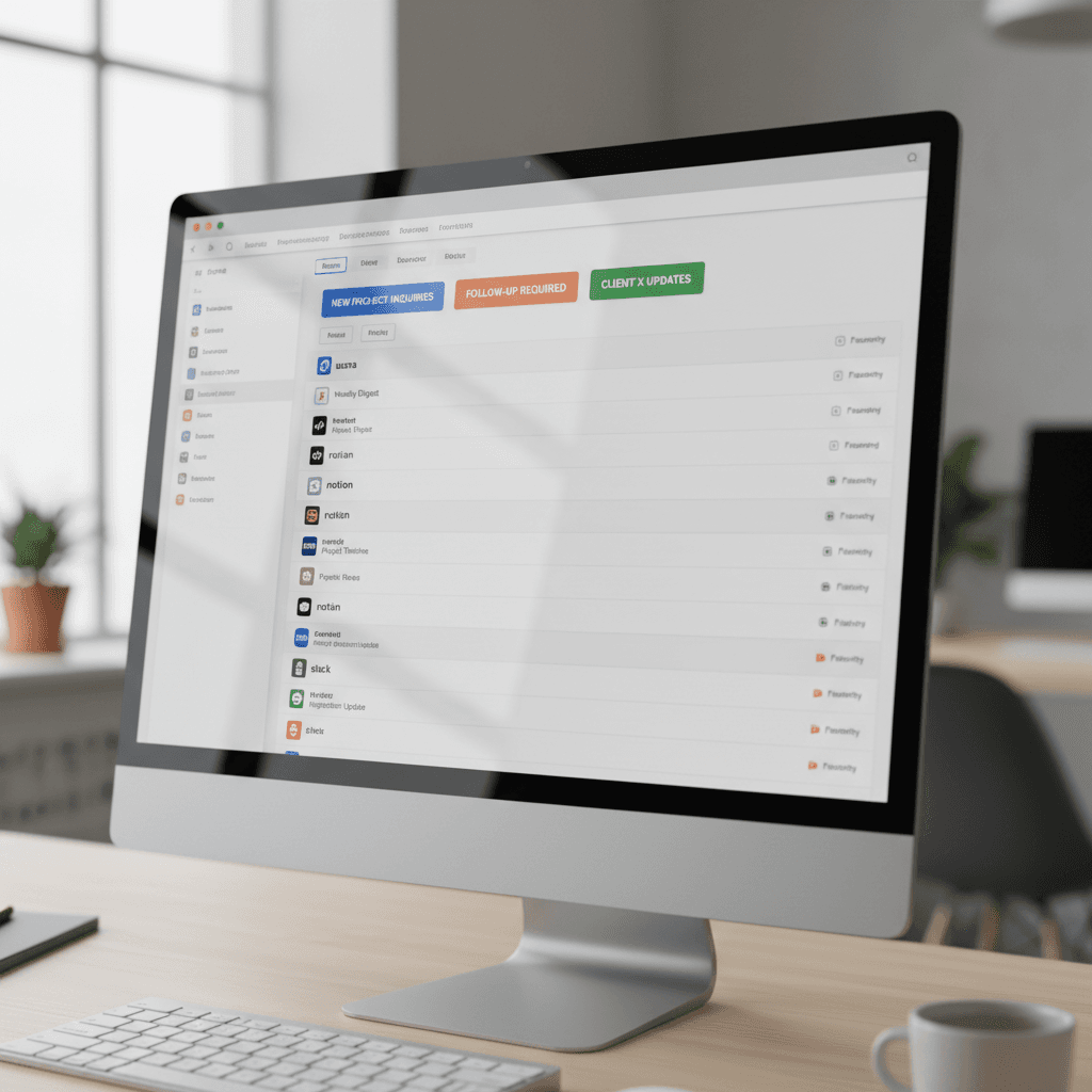 Email automation interface